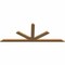 Ekena Millwork Saratoga Smooth Timber Gable Bracket, Western Red Cedar, 72"W x 27"H x 1 1/2"D x 3 1/2"F, 9/12 Pitch GBW072X27X0204SAR00SWR - alternate 4